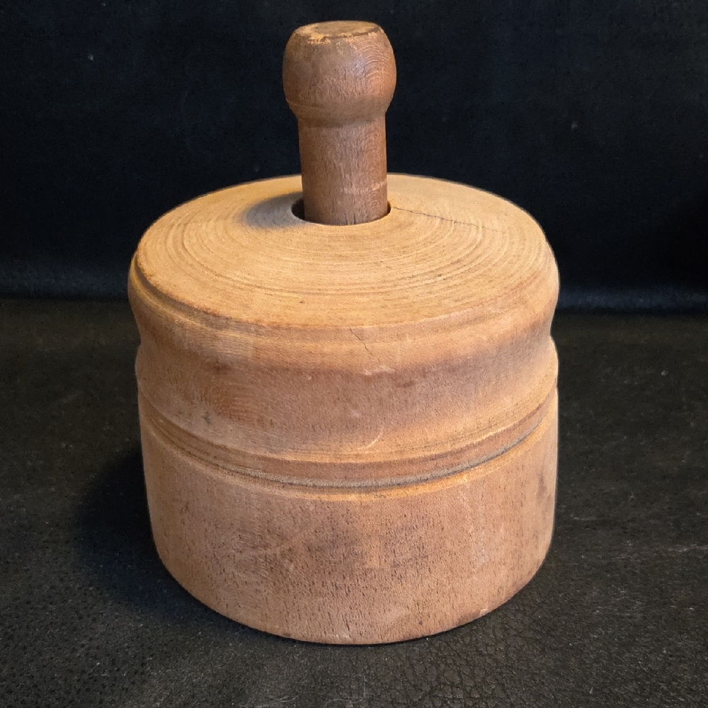 19th Century Primitive Antique Strawberry Butter Mold/Stamp